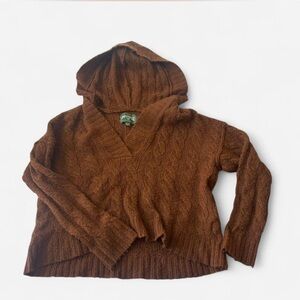 American Eagle Outfitters Brown Cable Knit Sweater
